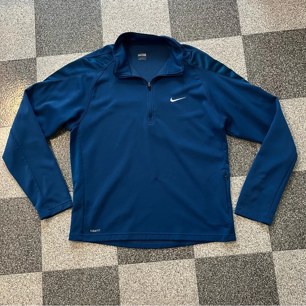 ❤️3/$15 Nike Fit Dry Women’s Royal Blue Quarter-Zip Pullover- Size M